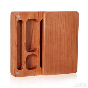 Wood Stash Case Tobacco Storage Box 150*70 MM Natural Handmade Wooden Herbal Cigarette Storage Case For Smoking Pipe Accessorries