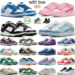 Top Quality 2023 Designer Sapatos casuais com caixa panda rosa Borno x Raised Desbloquear seu espaço Jarritos Men Women Lobster Dhgate Trainers975