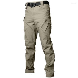 メンズパンツ2023都市戦術貨物男性戦闘SWAT軍事綿多くのポケットが柔軟な男のカジュアルズボンを伸ばすxxxl