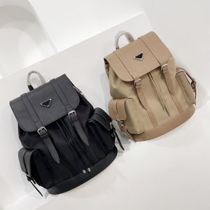 Designer Nylon Backpacks for Women Menções Triangular Ruck Sack Luxury Travel Backpack Backpack Business Bolsa