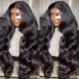 Free Shipping For New Fashion Items In Stock Lace Front Human Hair Brazilian Wigs Women X HD Transparent Frontal Wig Inch Body Wave