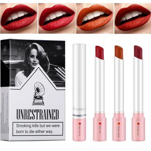 Lippenstift Velvet Matte Lippenstift Zigarett Hülle Design Lip Stick Make-up 4 Farben Langlebige Lippenstift Make-up Nicht-Stick-Lippenstift-Make-up-Kits 230823