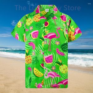 Men's Casual Shirts Summer Pattern Style Social Camisa Floral Masculina Funny Hawaiian Oversized Short Sleeve Shirt Harajuku Clothing