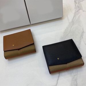 Men Luxury Designer wallet Folding Card Holders New women Top Style Black Red Leather European Trend Short Thin Stylish Portfolio Comes