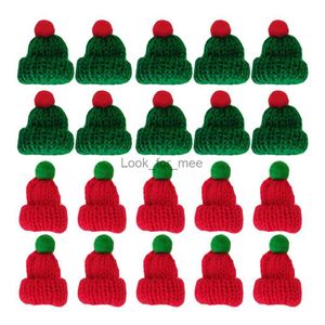 20st Christmas Miniature Santa Hats Christmas Bottles Decor Diy Craft Accessories HKD230823