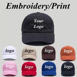 Logo personalizzato Colore solido Cappellino da baseball regolabile per uomini e donne ricamato logo stampato Primavera estate di cotone Visor Hat318a