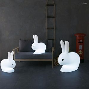 Pendant Lamps Creative Remote Control Hare LED Night Lamp Rechargeable Light Flash Stool Classic Shop El Bedroom Interesting Adornm