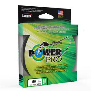 Linha de trança Power Pro Comprimento de pesca trançado 275m 300yds Diâmetro 0,23mm 0,43mm Tamanho 20 80lb Super PE 230822