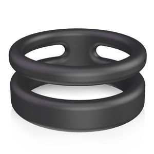 Womens G-Strings Male Silicone Dual Cock Ring تأخير قذف مبكر قفل قفل الخواتم الجنسية للرجال للرجال القضيب Remot177J