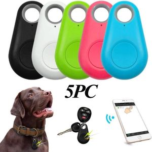 Andra hundförsörjningar GPS Pet Locator Smart 5st Antilost Alarm Tag Trådlös hundkrage Lämplig för Dog Cat Bluetooth -spårningsenhetstillbehör 230822