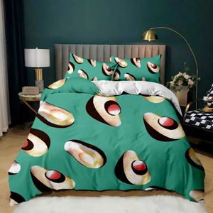 Bedding sets Avocado Duvet Cover Set Avocados Bedding Set Cute Fruits Comforter Cover Tropical Quilt Cover