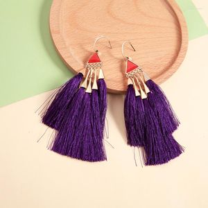 dangle earrings boho ethnic tassel earring for women india long fringe drop statem