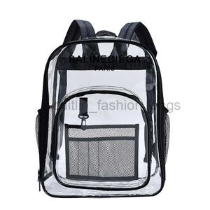 2023 BACKPACK HOT Sell Sell Style Transparent BACKPACK BASSE BASSE IMPATBILE BASSA IN MAGLIORE CREATIVE VIAGGIO CHILDPACK CLEAR CAITLIN_FASHION_BAGS