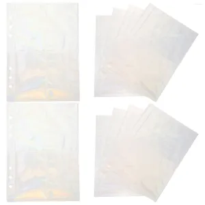 Lagringsflaskor 10 ark vykortficka po påfyllning kompletterande sidblinder ärm på återfyllningsbara ärmar