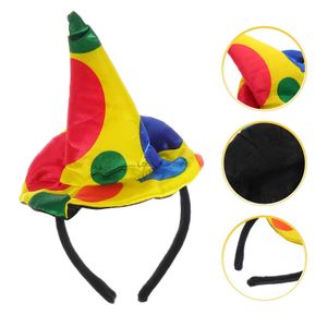 Clown Hat Headband Headwear Party Carnival Hair Costume Headpiece Mini Birthday Headdress Silly Kids Decor Creative Hairband HKD230823