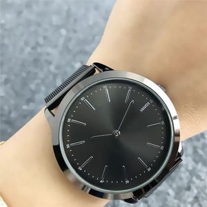 Коркодиловое бренд -бренд Quartz Watches Watches for Women Men Men Unisex с животным в стиле Dial Metal Steel Band Watch Clock LA08259K