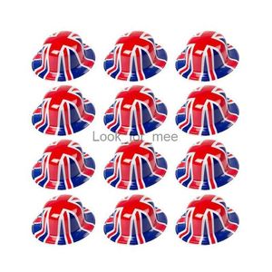 12pcs Union Jack Flag шляпа котелок British Flag шляпы котелок Queens Jubilee Party Hkd230823