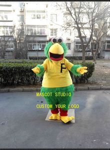 녹색 앵무새 마스코트 의상 커스터마 팬시 의상 키트 마스코트 테마 팬시 드레스 카니발 의상