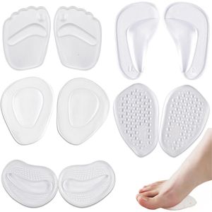 Shoe Parts Accessories 1 Pair Forefoot Orthopedic Insoles Women Soft Silicone Gel Cushion Relieve Foot Pain Metatarsal Support Insert Pad Shoes 230823