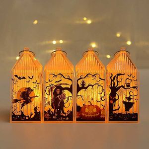 Altre forniture per feste festive Halloween -O -Lantern's Children's Portable Small Lantern Skull Witch Horror Ghost Festival Party Happy Helloween Day Supplies L0823