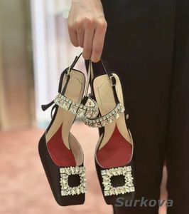 Pumps Dress 278 Women's Fashion Square Toe Buckle Super Single Thin Party High Heel Shoes 230822 ss