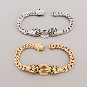 Braccialetti di braccialetti di braccialetti di braccialetti di leopardo antidoleri in oro.