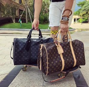 Sacchetti da viaggio da 55 cm da viaggio da uomo in rilievo di lusso pacchetto da esterno alla moda con ampio capoccultante