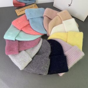 Modedesigner-Mützen für Damen, warme Wintermützen mit Totenkopf, mehrere Farben, Hüte 24689