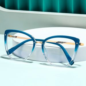 Blue Light Blocking Glasses Anti Blue Light Blocking Women's Square Glasses Frame Fashion TR90 Radiation Protection Eyeglasses Transparent Eyewear 2076 230823