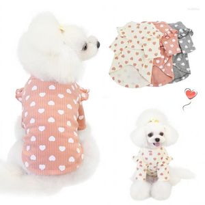 Dog Apparel Pet Cat Dress Cute Summer Daisy Flower Collar Clothes For Small Dogs Girl Breathable Sweet Lantern Skirt Chihuahua