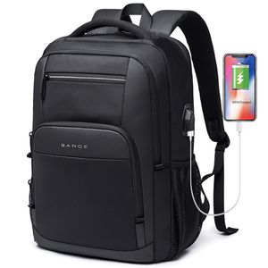 Schultaschen BANGE 156-Zoll-Laptop-Rucksack mit großer Kapazität Langlebige Tagestasche Multifunktionaler USB-Ladeanschluss Wasserdicht 230823