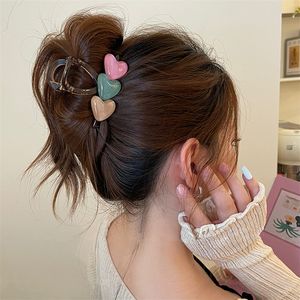 Accessori per capelli per copricapo coreano Y2K estate grande gelatina di gelatine artigli clip ragazze alla moda barrette di capelli acrilici che lavano il copricapo 230823