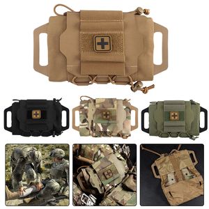 Pakiety plecakowe taktyczne woreczka wojskowa Molle Rapid Deployment First Aid Kit Survival Outdoor Hunting Bag Camping 230822