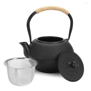 Hip Flasks 1200 ML Vintage Japanese Style Cast Iron Kettle Teapot Tea Pot Strainer