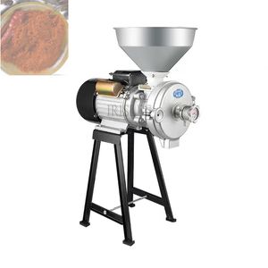 220V Mill de alimentação elétrica Cereais molhados Cereais Grinder Máquina de alimentação de pellets para animais Rice Grain Coffee trigo