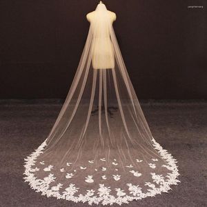 Veli da sposa immagini reali velo da sposa velo bellissimo tulle morbido 3m/10 piedi di lunghezza con cattedrale avorio bianco pettine per la sposa