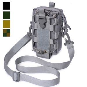 Backpacking Packs Hunting Waist Bag Molle Bottle Pouch Militär Tactical EDC Tools Belt Pack Outdoor Vest Wallte Telefon Tillbehör Ficka 230822
