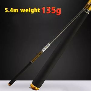 Boat Fishing Rods Super Light Hard Carbon Fiber Hand Pole Telescopic Rod3.6M3.9M4.5M5.4M6.3M7.2M8M9M 10M Freshwater Stream 230822