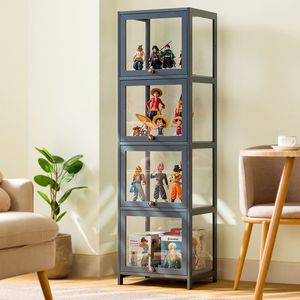 Other Toys Hand Made Storage Cabinet Acrylic Blind Box Display Transparent Model Pop Mart Dustproof Rack 230823