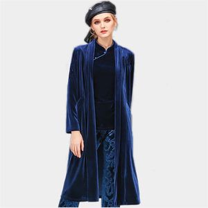 Kvinnors kostymer blazers Autumn Winter Coat Women Casual Solid Velor Jackets Elegant Long Velvet Abrigos Mujer Invierno 230822