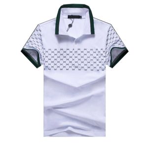 23SS Letnia marka ubrania luksusowe designerskie koszule polo casual polo moda węża wąż pszczoła haft haft thirt high Street Mens Polos