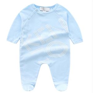 100% algodão bebê recém-nascido macacão primavera outono manga longa infantil menino menina macacão casual outfit carta pijamas designer crianças roupas de marca