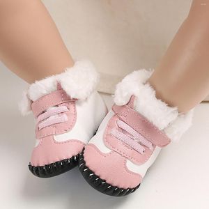 Botas Mes Sapatos de caminhada meninas e meninos aquecedores suaves confortáveis ​​infantis infantis neve crianças tamanho 12