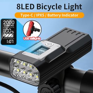 Bike Lights Acrunu Light Scooter USB wiederaufladbarer regenresistenter Highway Mountain Night Riding Starke Taschenlampe 230823