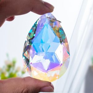 Садовые украшения H D 1pc Crystal Drops люстры подвесная лампа Prisms Beads Рождественский орнамент DIY Vishing Suncatcher Home свадьба украшения 230822