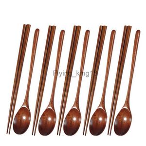 Teak de madeira de madeira e pauzinhos define as colheres não-bastões Sopa Sopespoon for Kitchen Cooking Utensil Tools Promoção HKD230812