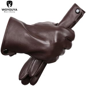 Five Fingers Gloves products Winter gloves for men sheepskin Men's gloves keep warm men's winter gloves high-end men's leather gloves-8011Y 230822