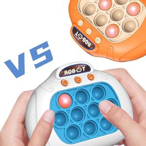 減圧おもちゃY55Bポップライトフィジェットゲームポップパズルおもちゃエレクトリックハンドヘルドゲームコンソール感覚プッシュバブルトイ