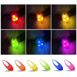 Dog Collars Pet Led Silicone Rubber Pendant Night Safety Flashing Glow Light Blinking Collar Luminous For Puppy Necklace