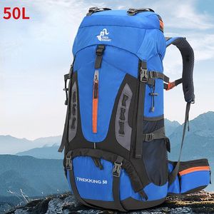School Bags 50L Man Backpack Sports Travel Backpacks Mountaineering Waterproof Bag Hiking Men Camping Climbing Rucksack 230823
